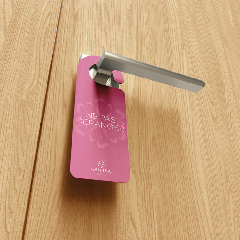Projet concept : accroche-porte Sakura