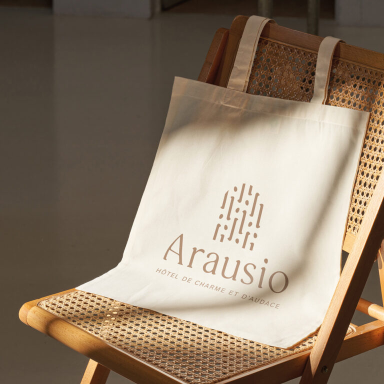 Projet concept : tote bag de l'hôtel Arausio